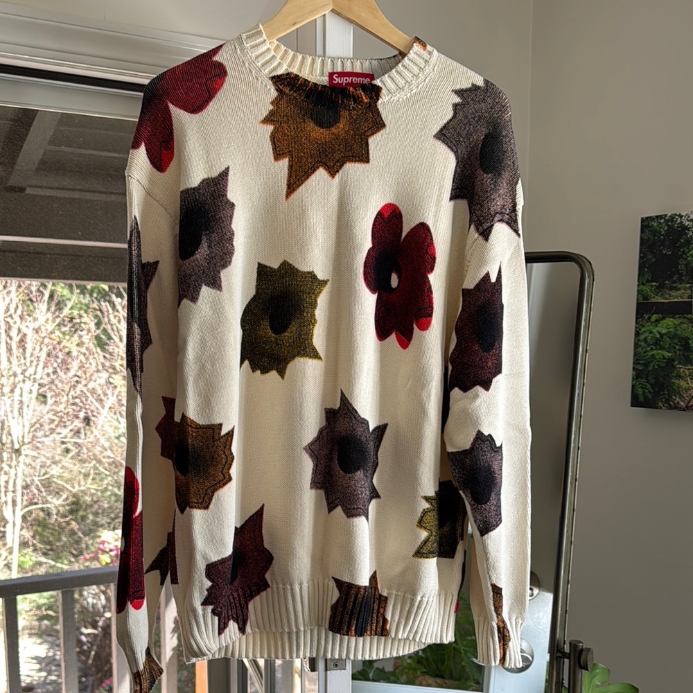 Supreme X Nate Lowman Bullet Hole Sweater